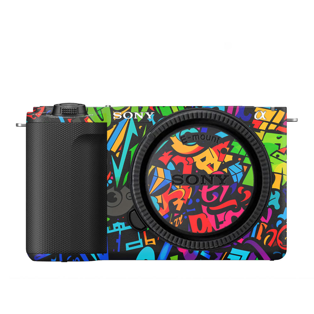 Colorful Urban Street Art Lettering Sony ZV-E10 Camera Skin