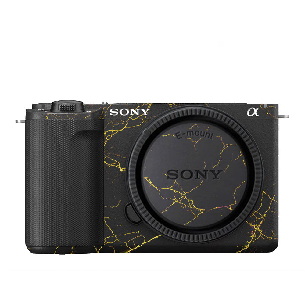 Electric Gold Veins Sony ZV-E10 Camera Skin