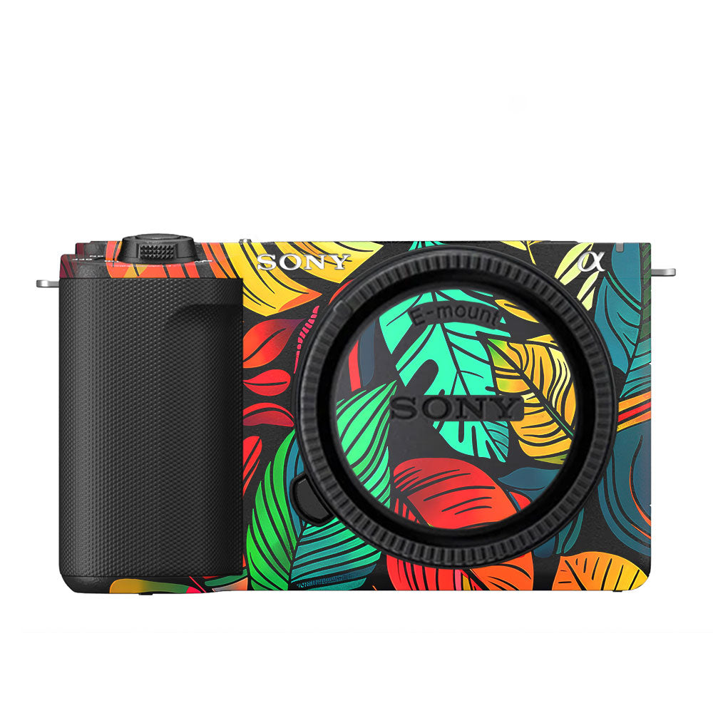 Tropical Jungle Leaves Sony ZV-E10 Camera Skin