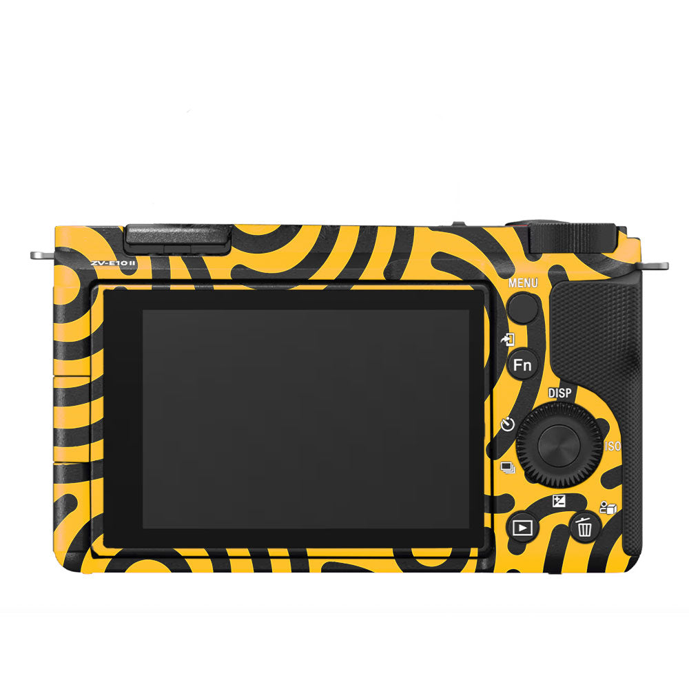 Minimal Yellow Wave Sony ZV-E10 Camera Skin