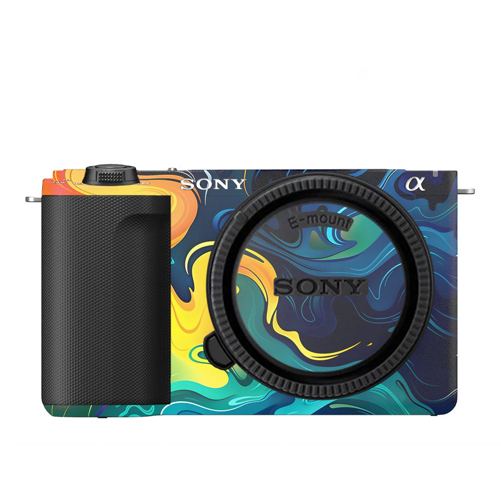 Rainbow Liquid Fusion Sony ZV-E10 Camera Skin
