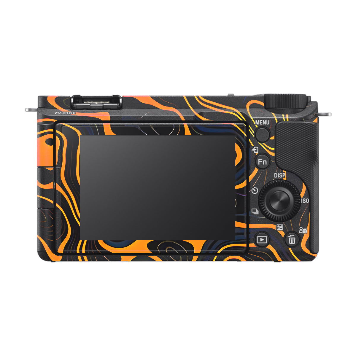 Amber Topographic Waves Sony ZV-E10 Mark II Camera Skin