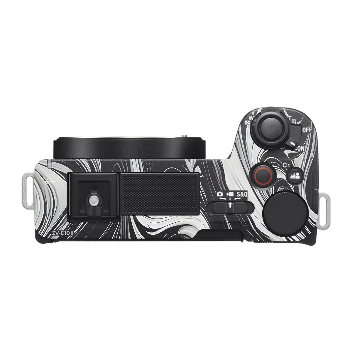 Black and White Marble Sony ZV-E10 Mark II Camera Skin
