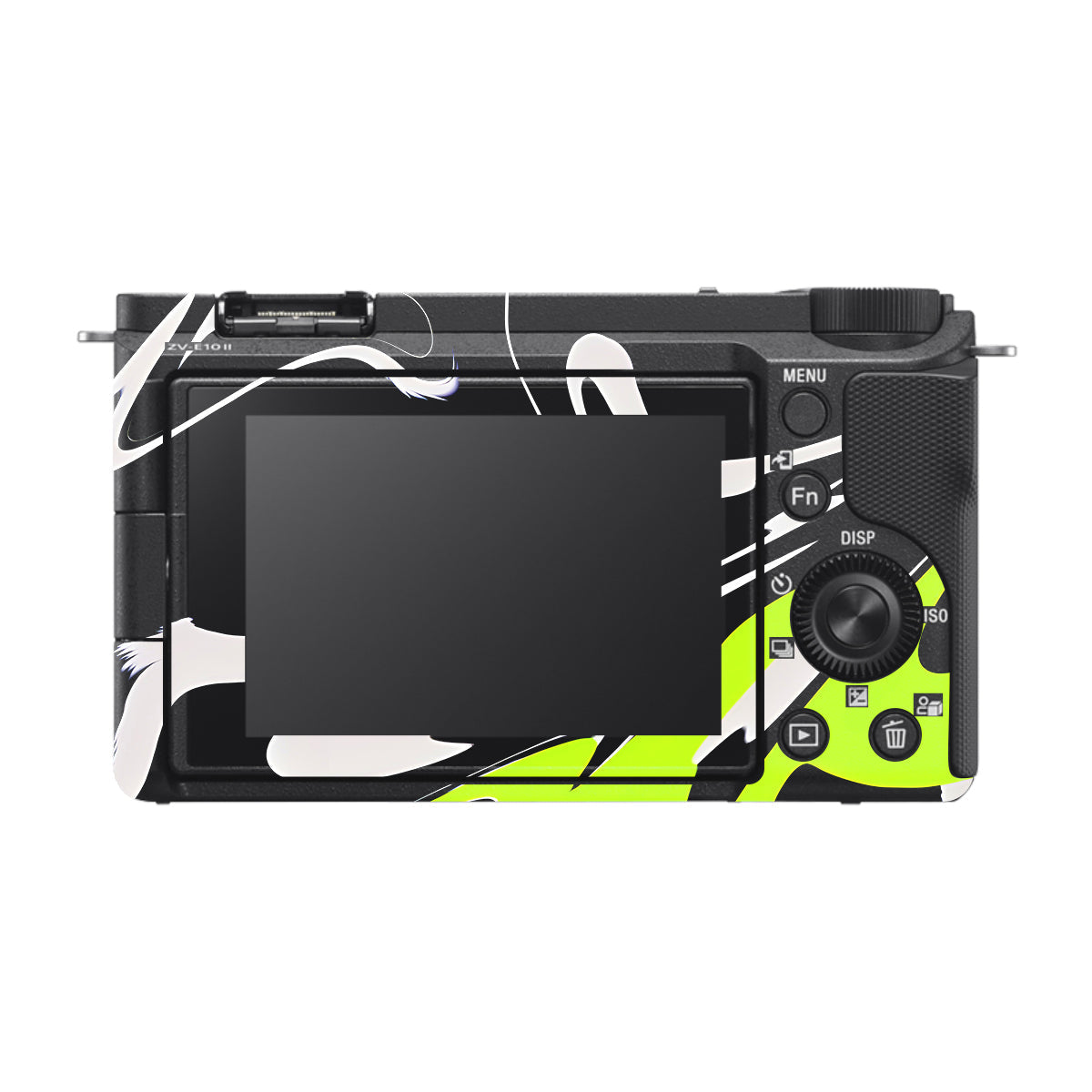 Neon Green and Black Pattern Sony ZV-E10 Mark II Camera Skin