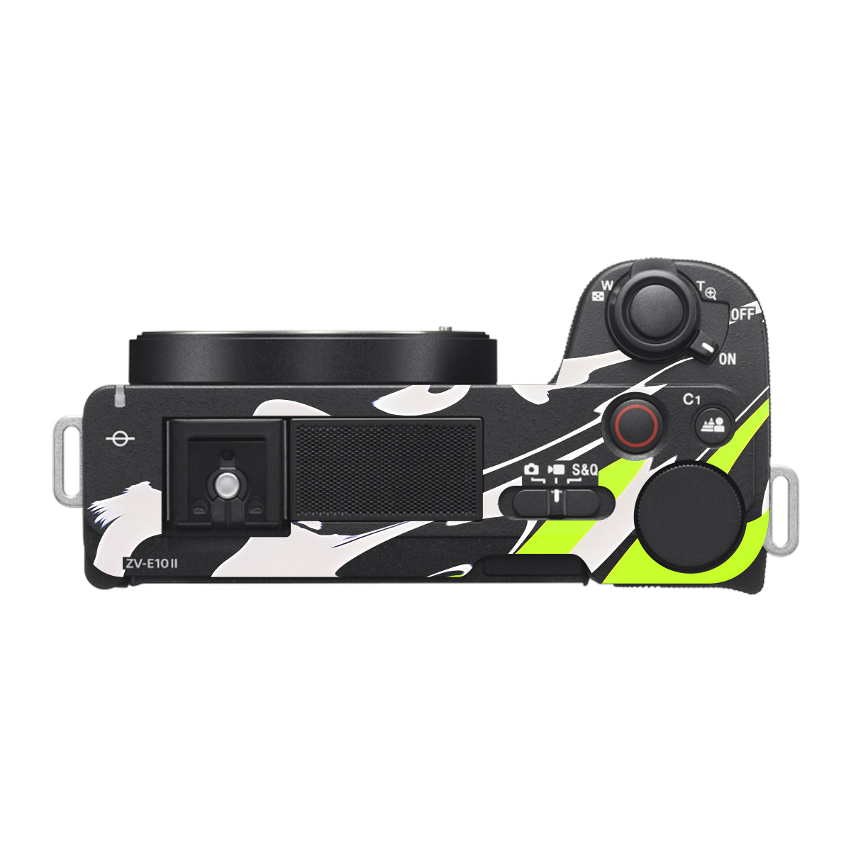 Neon Green and Black Pattern Sony ZV-E10 Mark II Camera Skin