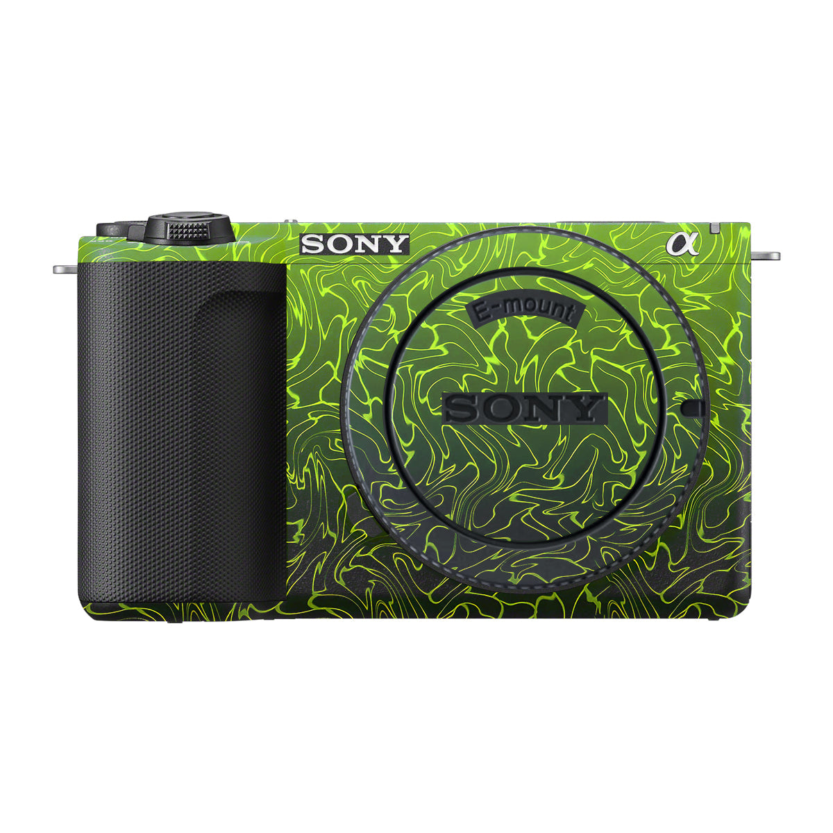 Lime Yellow to Black Gradient Sony ZV-E10 Mark II Camera Skin