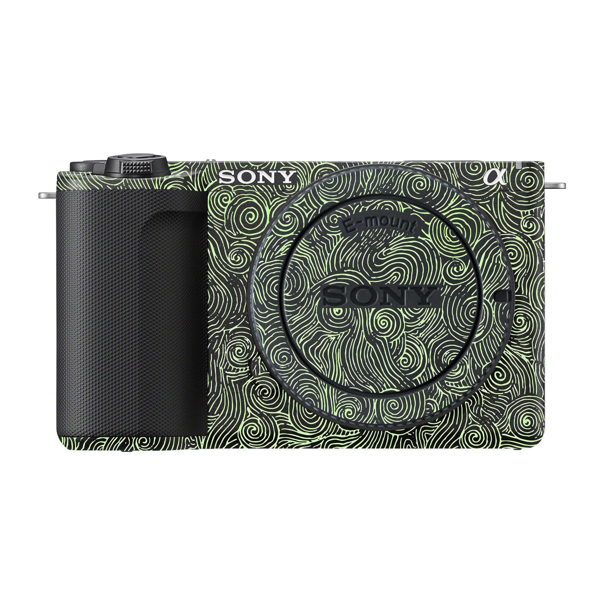Green Spirals Sony ZV-E10 Mark II Camera Skin