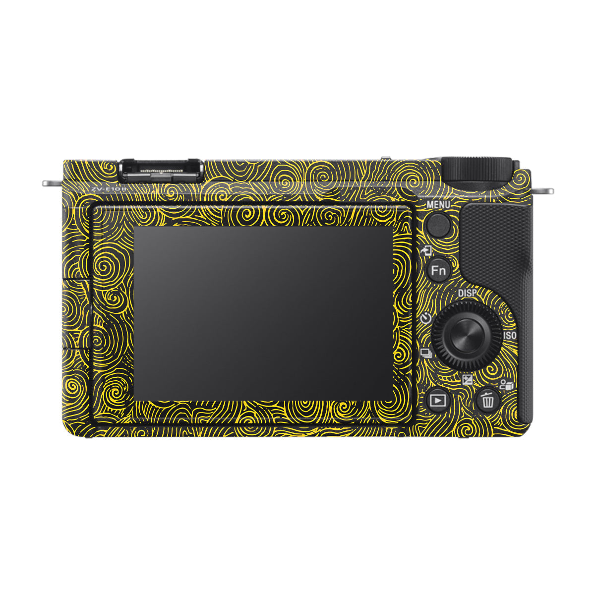Yellow Spirals Sony ZV-E10 Mark II Camera Skin