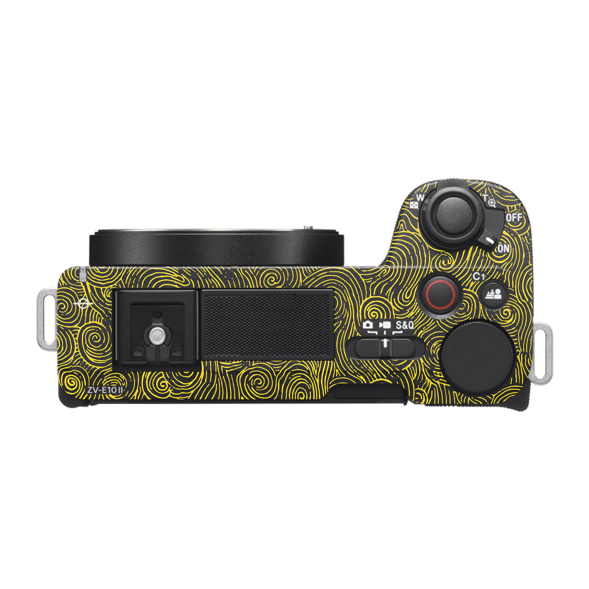 Yellow Spirals Sony ZV-E10 Mark II Camera Skin