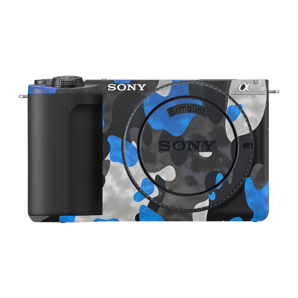 Blue Grey Camo Sony ZV-E10 Mark II Camera Skin