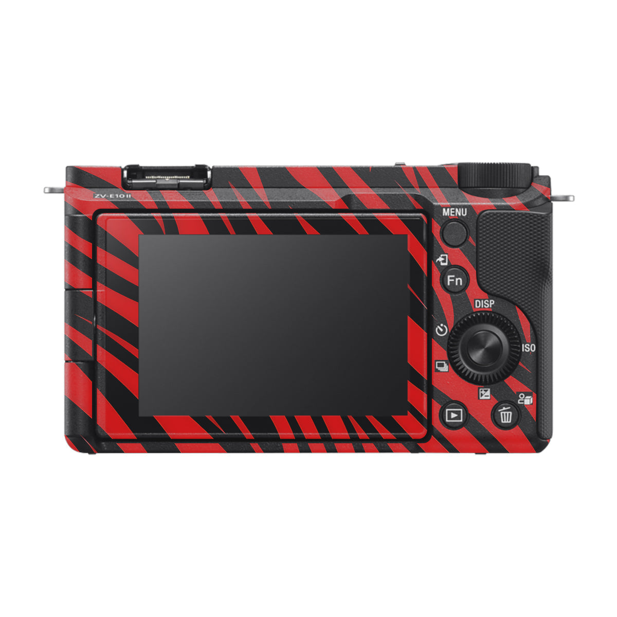 Red and Black Stripes Sony ZV-E10 Mark II Camera Skin