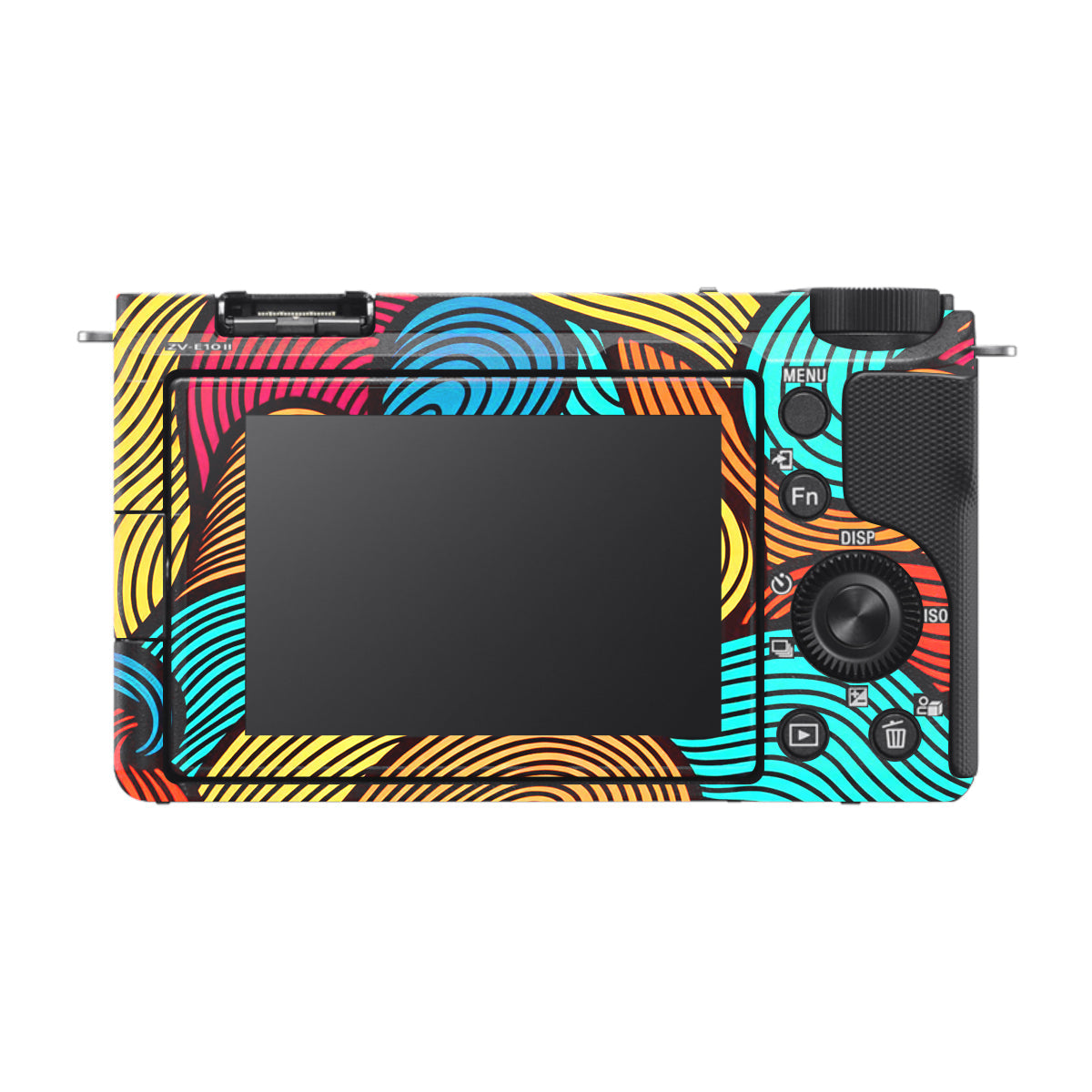 Retro Colorful Doodle Art Pattern Sony ZV-E10 Mark II Camera Skin