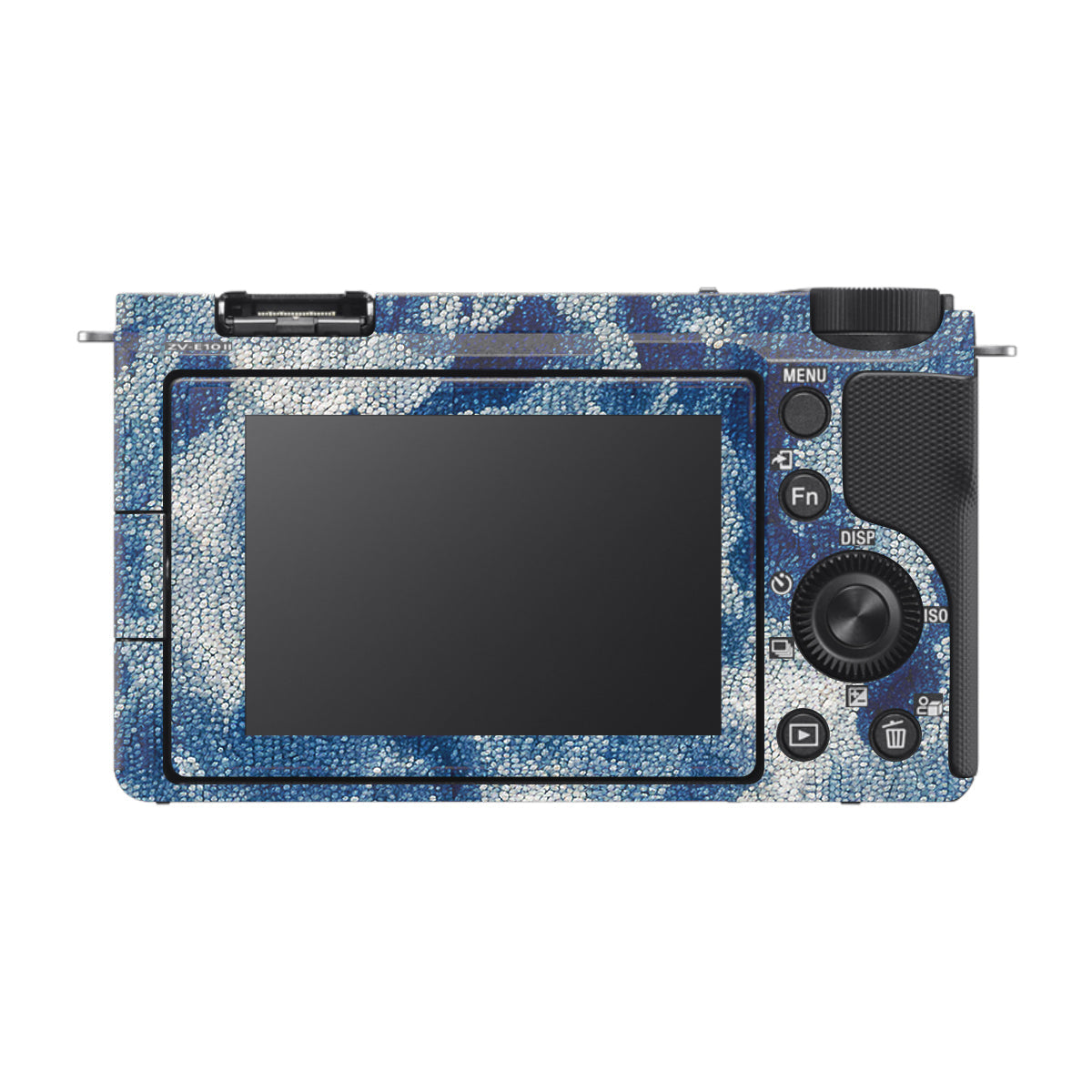 Blue Watercolor Fabric Sony ZV-E10 Mark II Camera Skin