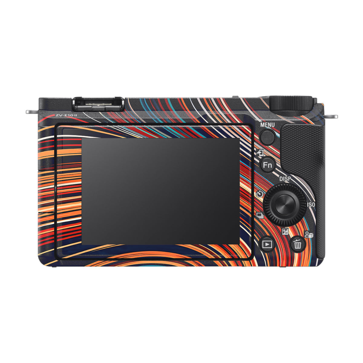 Retro Abstract Striped Swirl Sony ZV-E10 Mark II Camera Skin