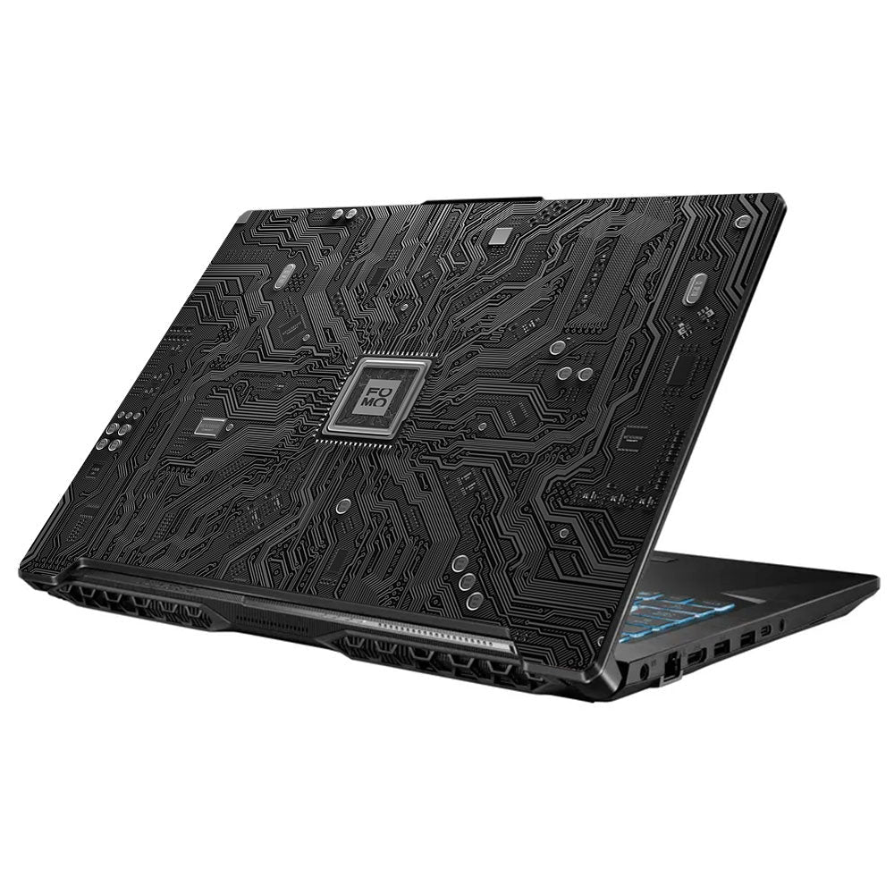 FOMO Circuit Dark Mode Asus TUF Gaming F17 FX706 Laptop Skin