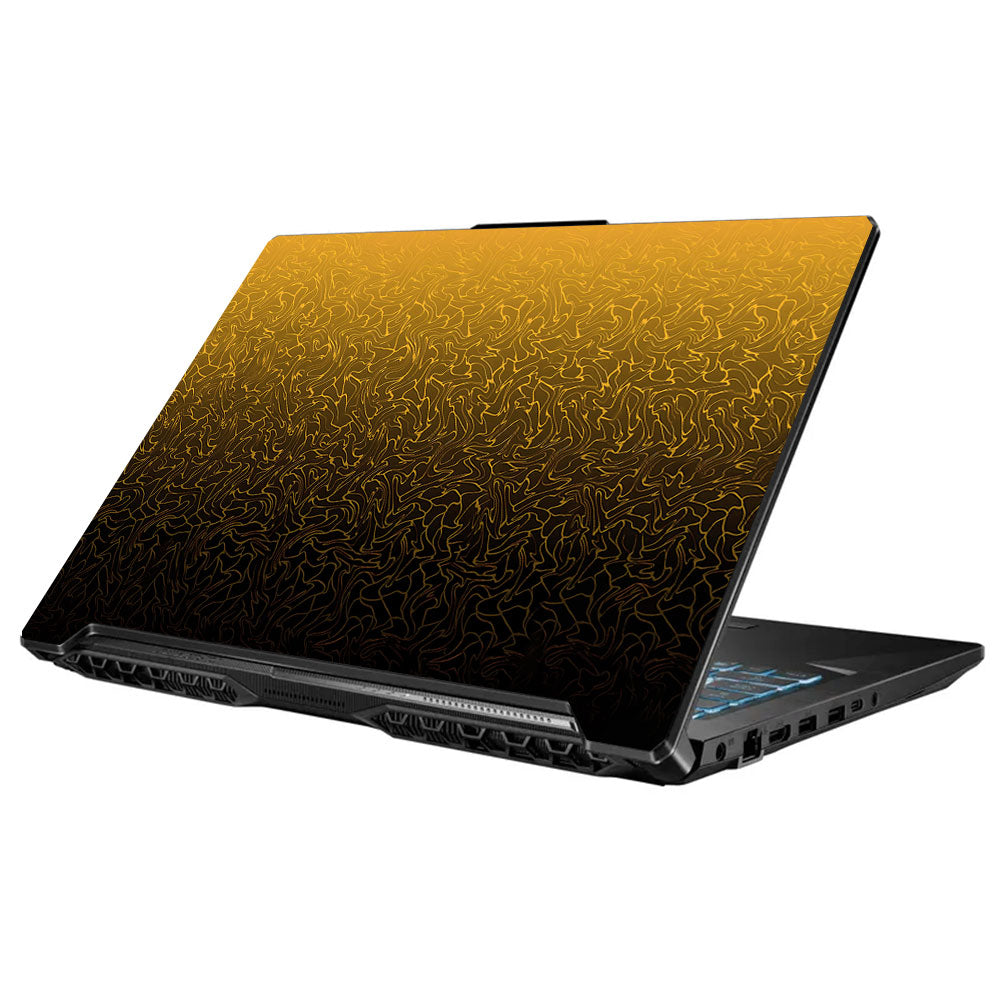 Orange to Black Gradient Asus TUF Gaming F17 FX706 Laptop Skin