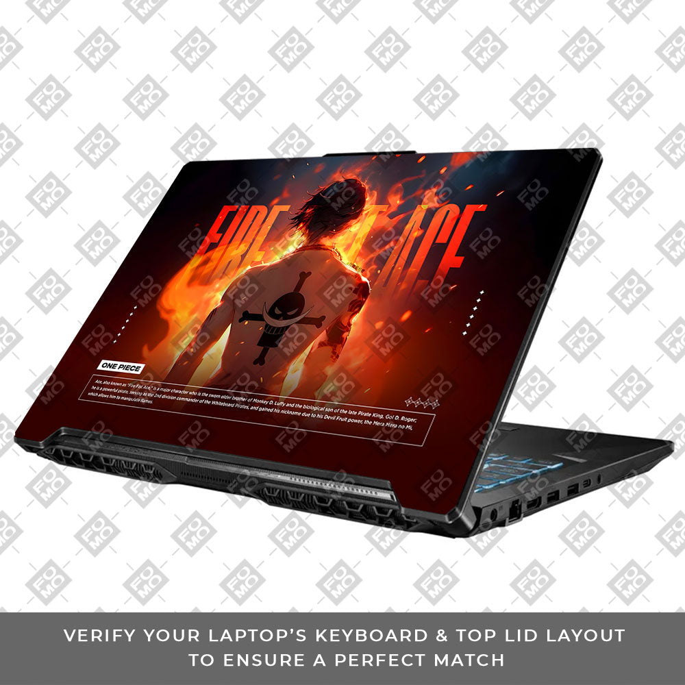 Fire Fist Ace Asus TUF Gaming F17 FX706 Laptop Skin