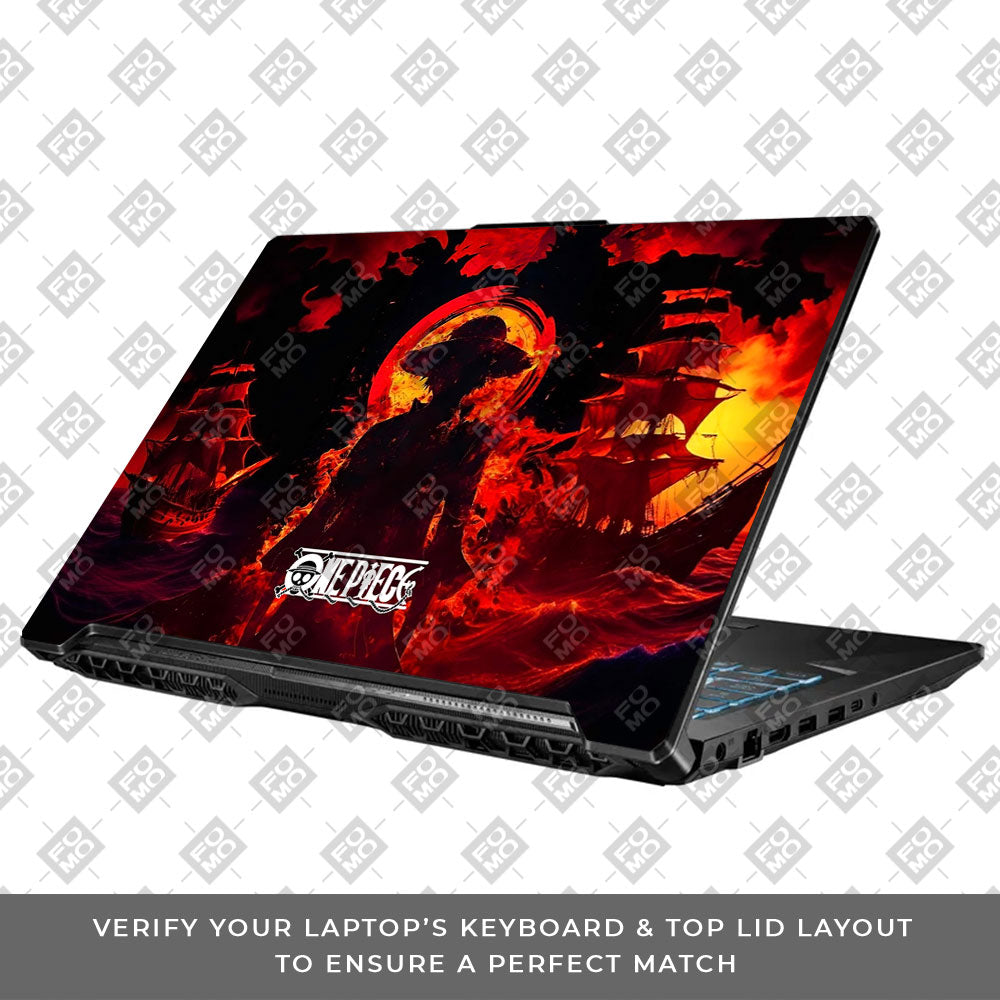 Luffy's Burning Tide Asus TUF Gaming F17 FX706 Laptop Skin