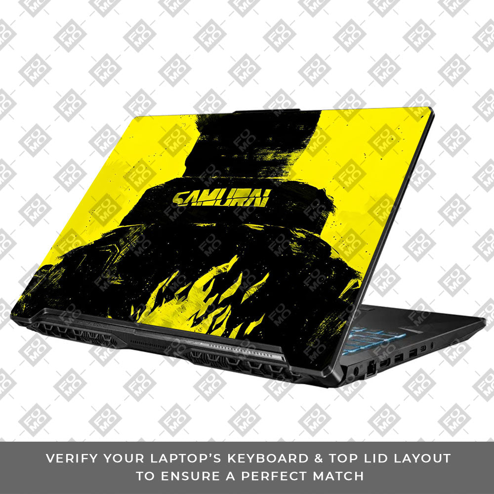Backlit SAMURAI Jacket Asus TUF Gaming F17 FX706 Laptop Skin