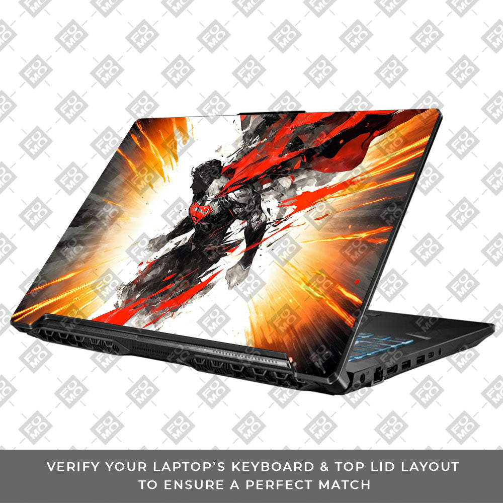 Superman Ascension Asus TUF Gaming F17 FX706 Laptop Skin