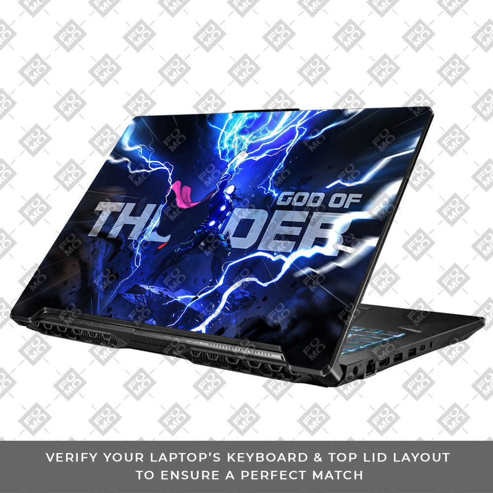 Thor God of Thunder Asus TUF Gaming F17 FX706 Laptop Skin
