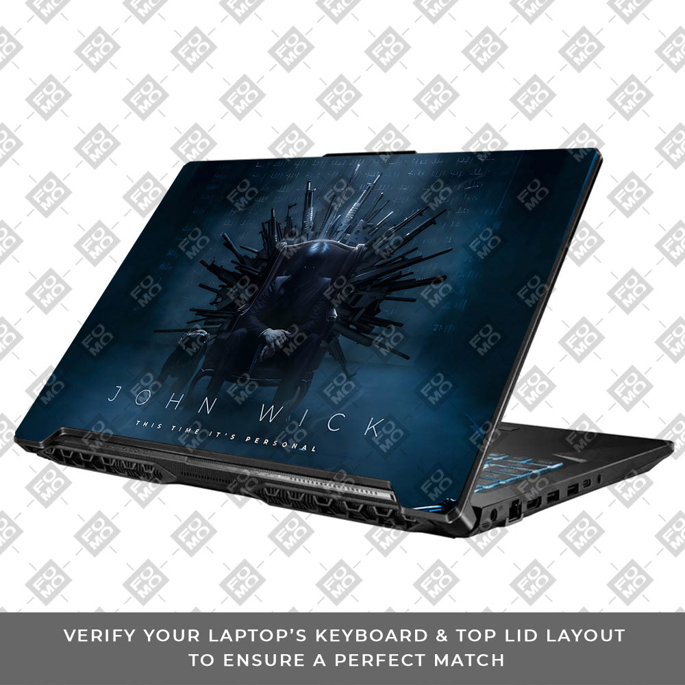 John Wick Assassin Asus TUF Gaming F17 FX706 Laptop Skin