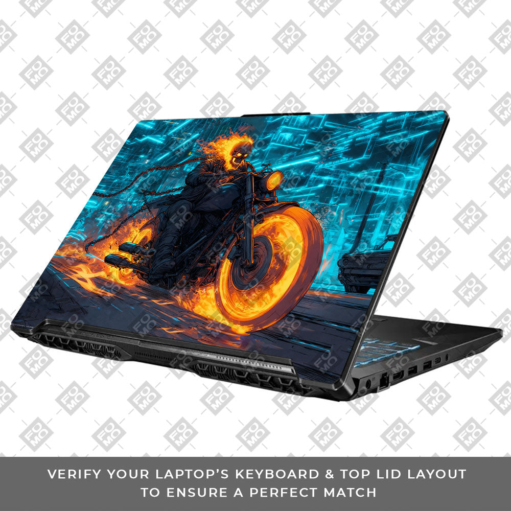 Hellfire Rider Asus TUF Gaming F17 FX706 Laptop Skin