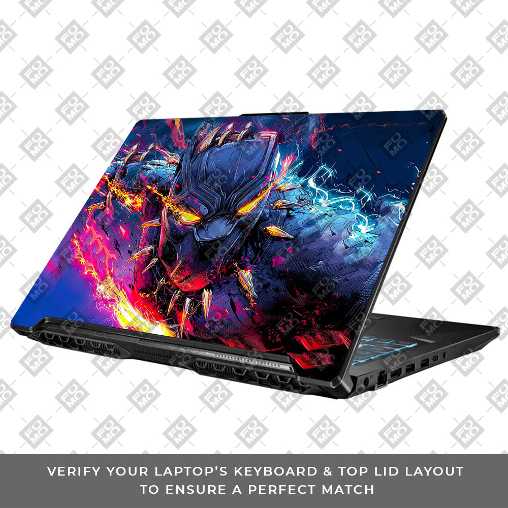 Vibranium Fury Wakandan Charge Asus TUF Gaming F17 FX706 Laptop Skin