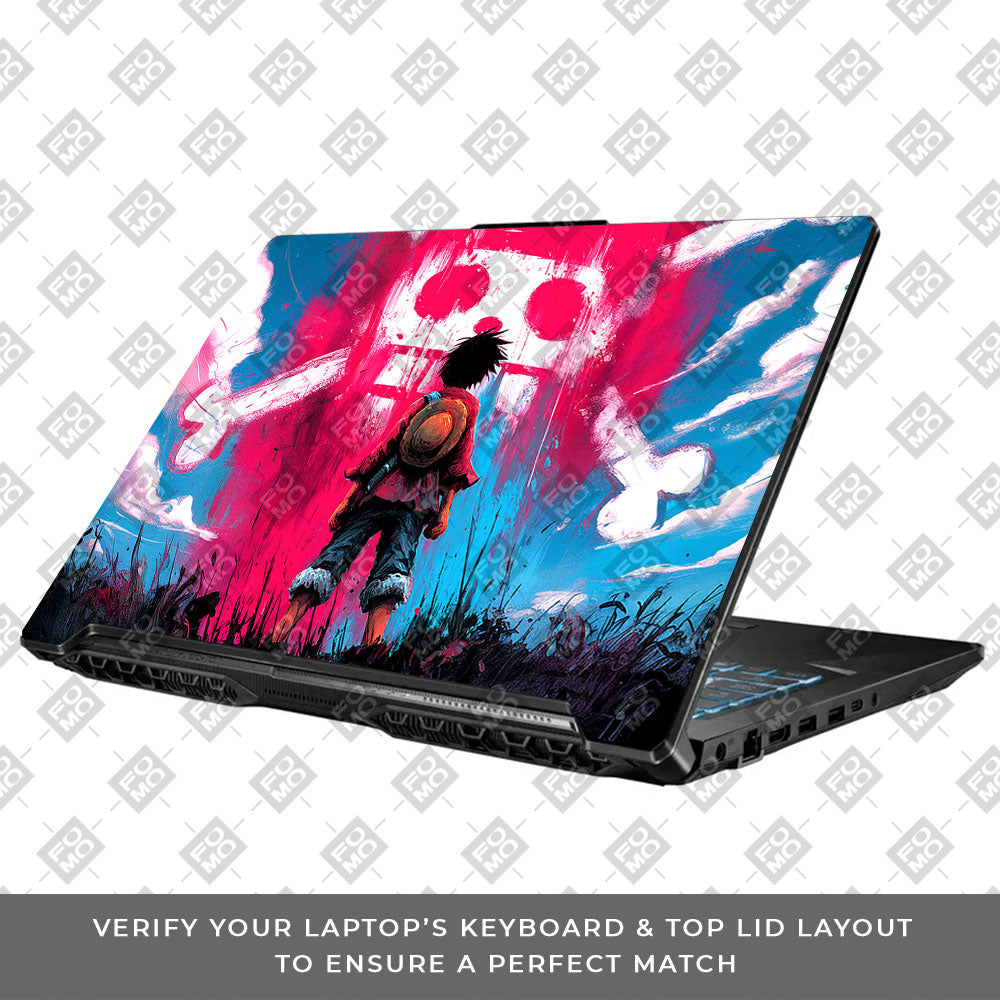 Straw Hat Graffiti One Piece Asus TUF Gaming F17 FX706 Laptop Skin