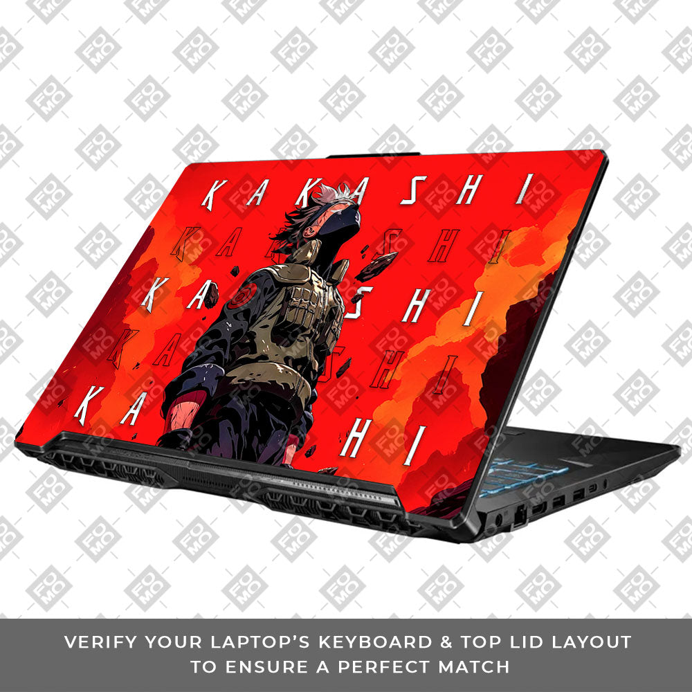 Kakashi Hatake Inferno Asus TUF Gaming F17 FX706 Laptop Skin
