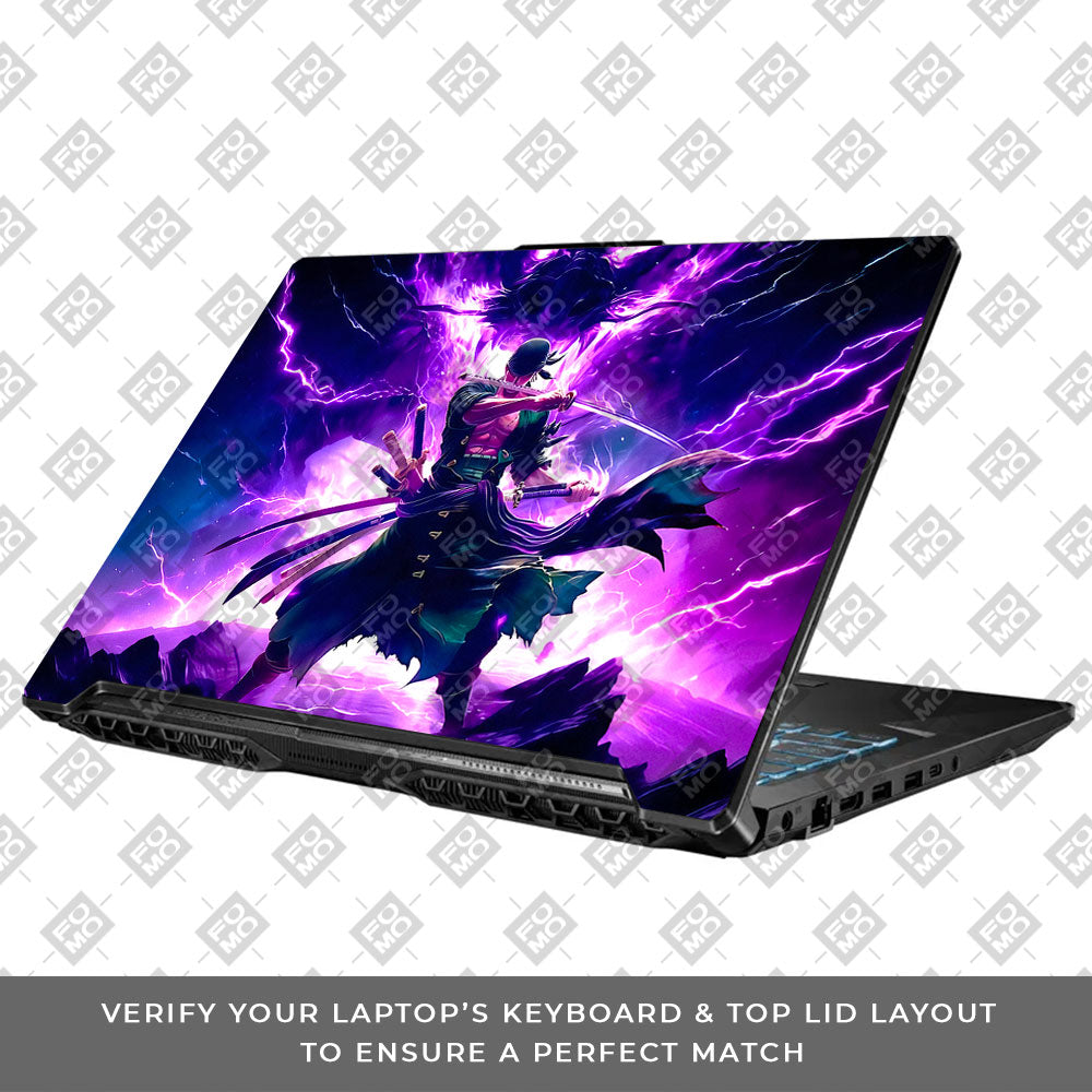 Roronoa Zoro Hell Mode Asus TUF Gaming F17 FX706 Laptop Skin