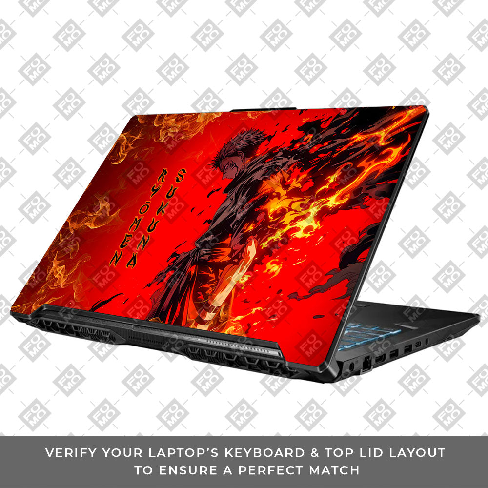 Ryomen Sukuna Lord of Curses Asus TUF Gaming F17 FX706 Laptop Skin