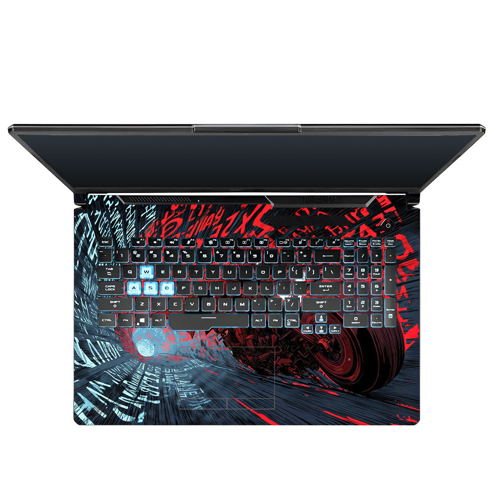 Dark Knight Overdrive Asus TUF Gaming F17 FX706 3D Laptop Skin