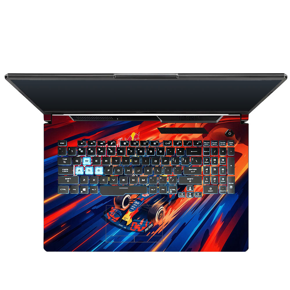 Red Bull Racing Velocity Asus TUF Gaming F17 FX706 Laptop Skin