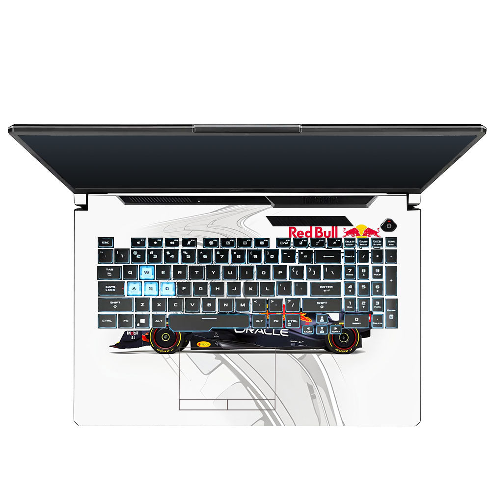 Red Bull Racing in Action Asus TUF Gaming F17 FX706 Laptop Skin
