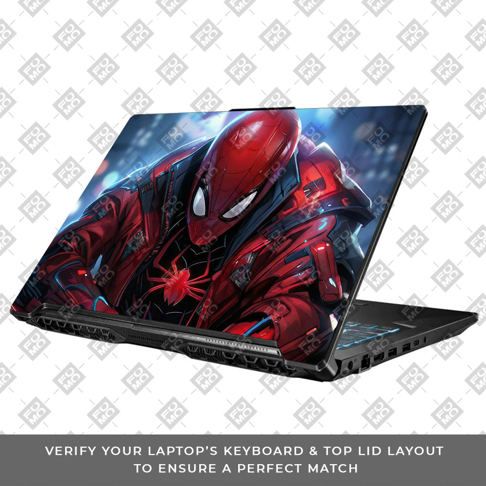 SpiderMan High Tech Hero Asus TUF Gaming F17 FX706 3D Laptop Skin