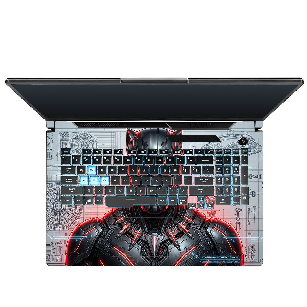 Black Panther Vibranium Tech Asus TUF Gaming F17 FX706 Laptop Skin