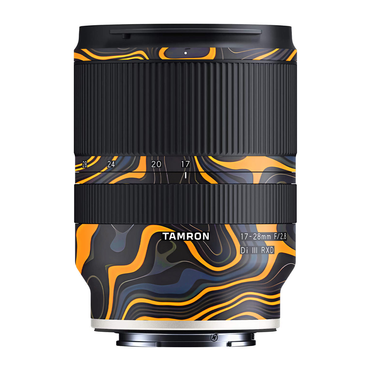 Amber Topographic Waves Tamron 17-28mm F/2.8 Camera Lens Skin