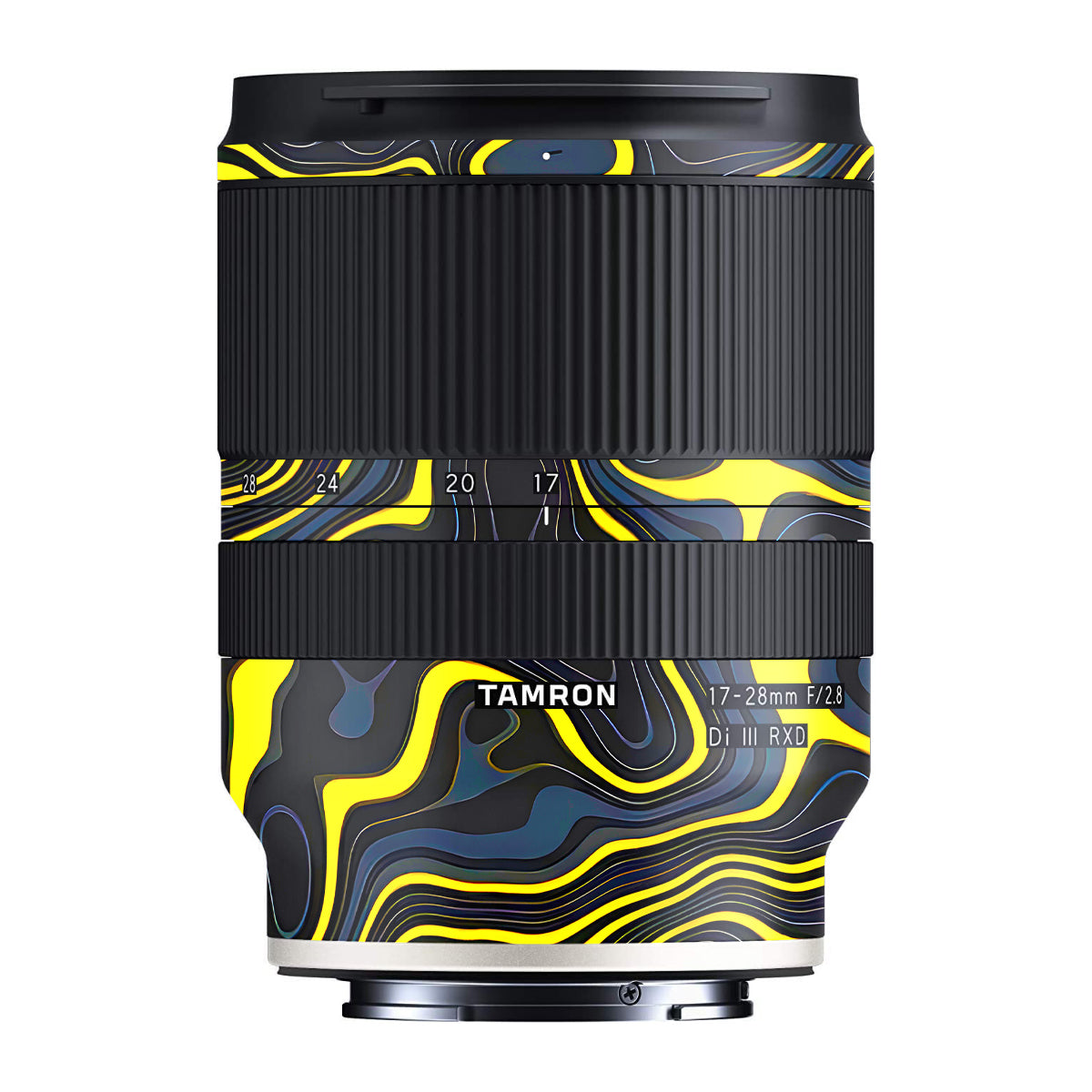 Neon Lava Contours Tamron 17-28mm F/2.8 Camera Lens Skin
