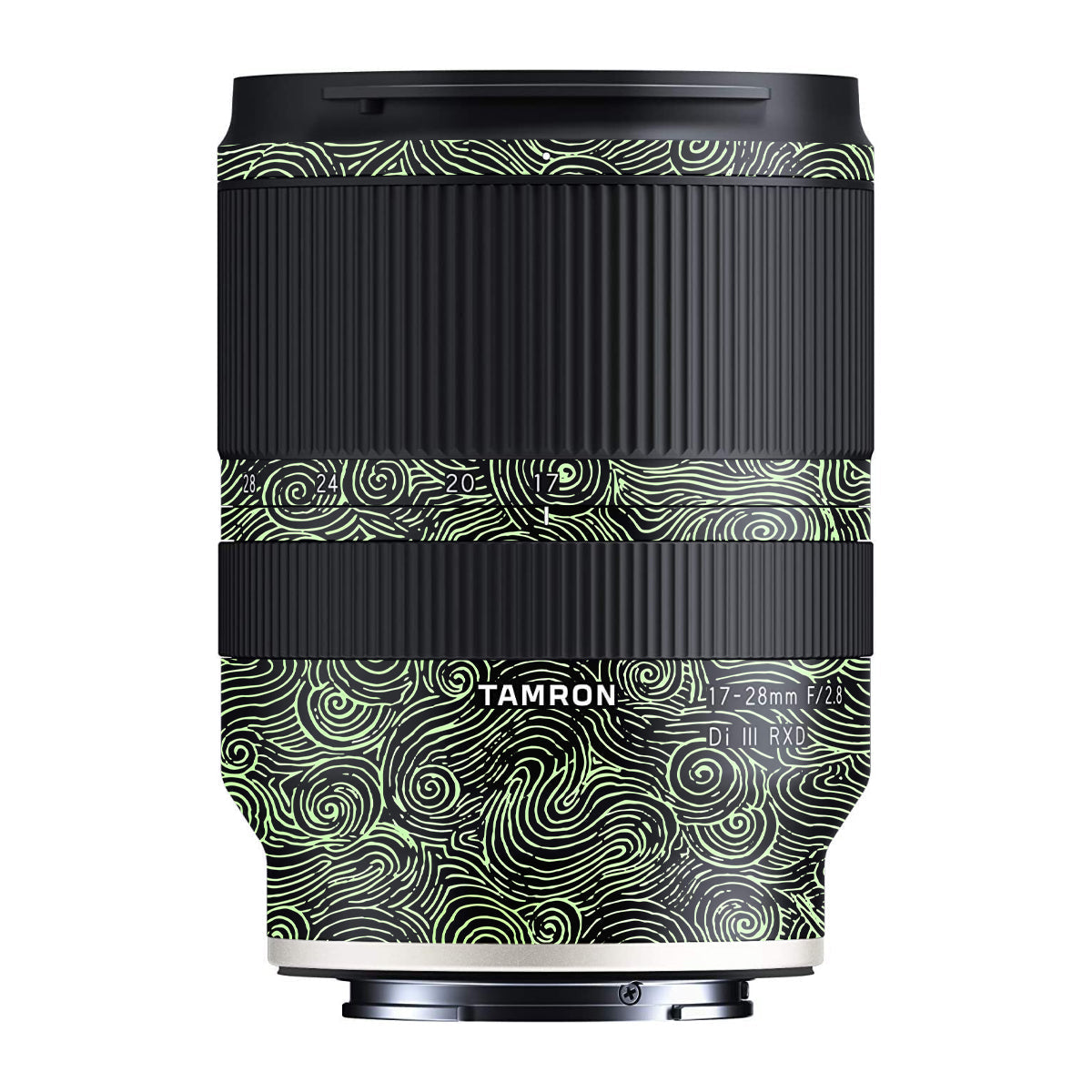 Green Spirals Tamron 17-28mm F/2.8 Camera Lens Skin