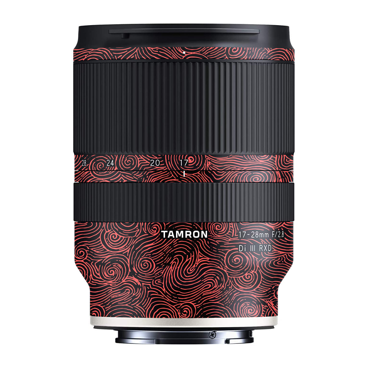 Red Spirals Tamron 17-28mm F/2.8 Camera Lens Skin