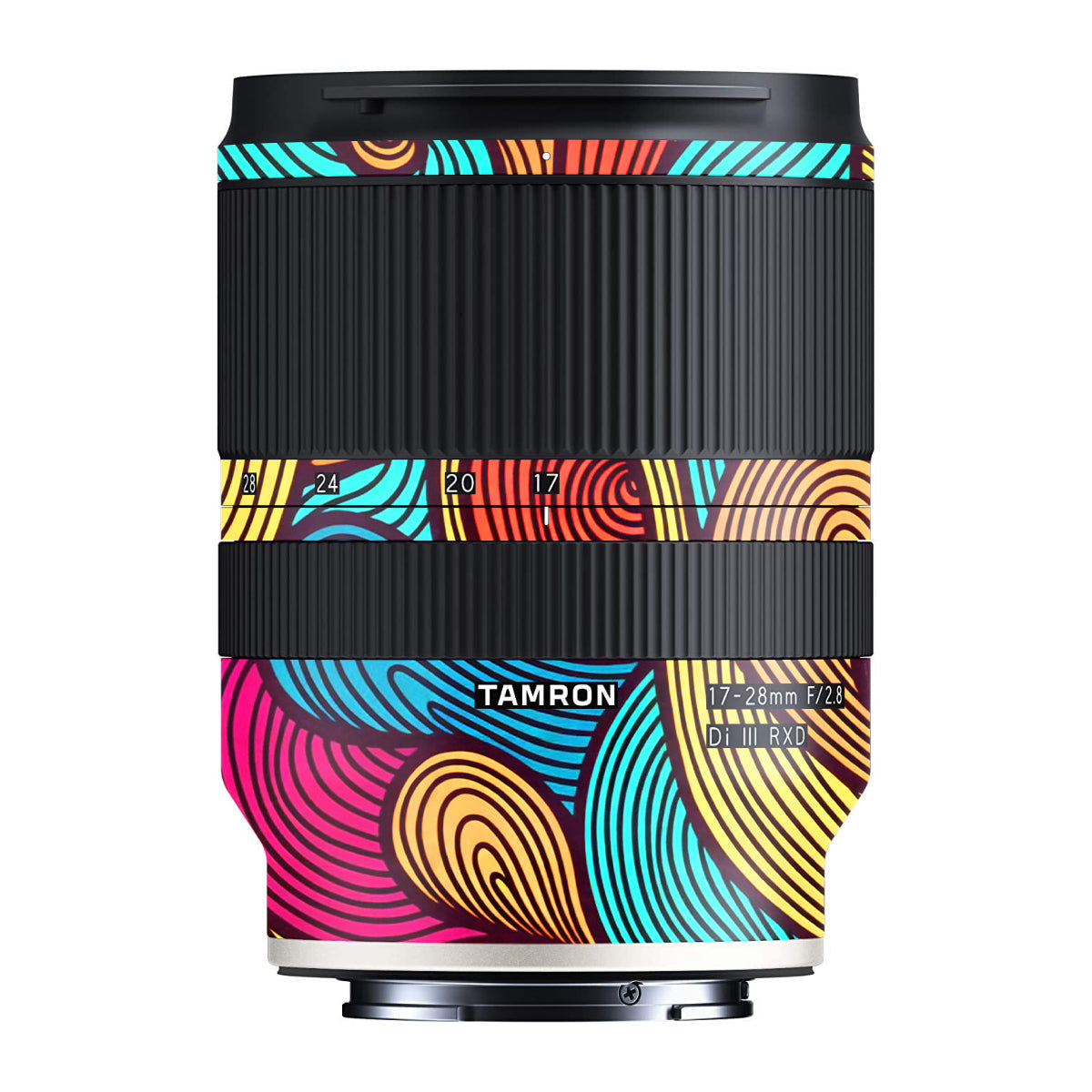 Retro Colorful Doodle Art Pattern Tamron 17-28mm F/2.8 Camera Lens Skin