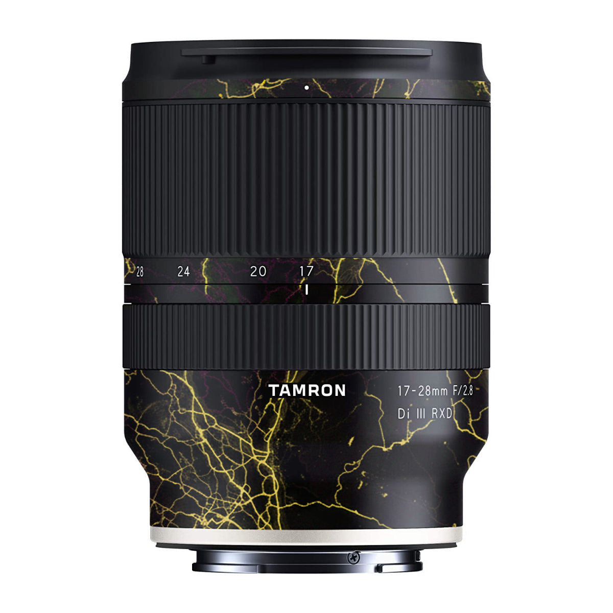 Electric Gold Veins Tamron 17-28mm F/2.8 Camera Lens Skin