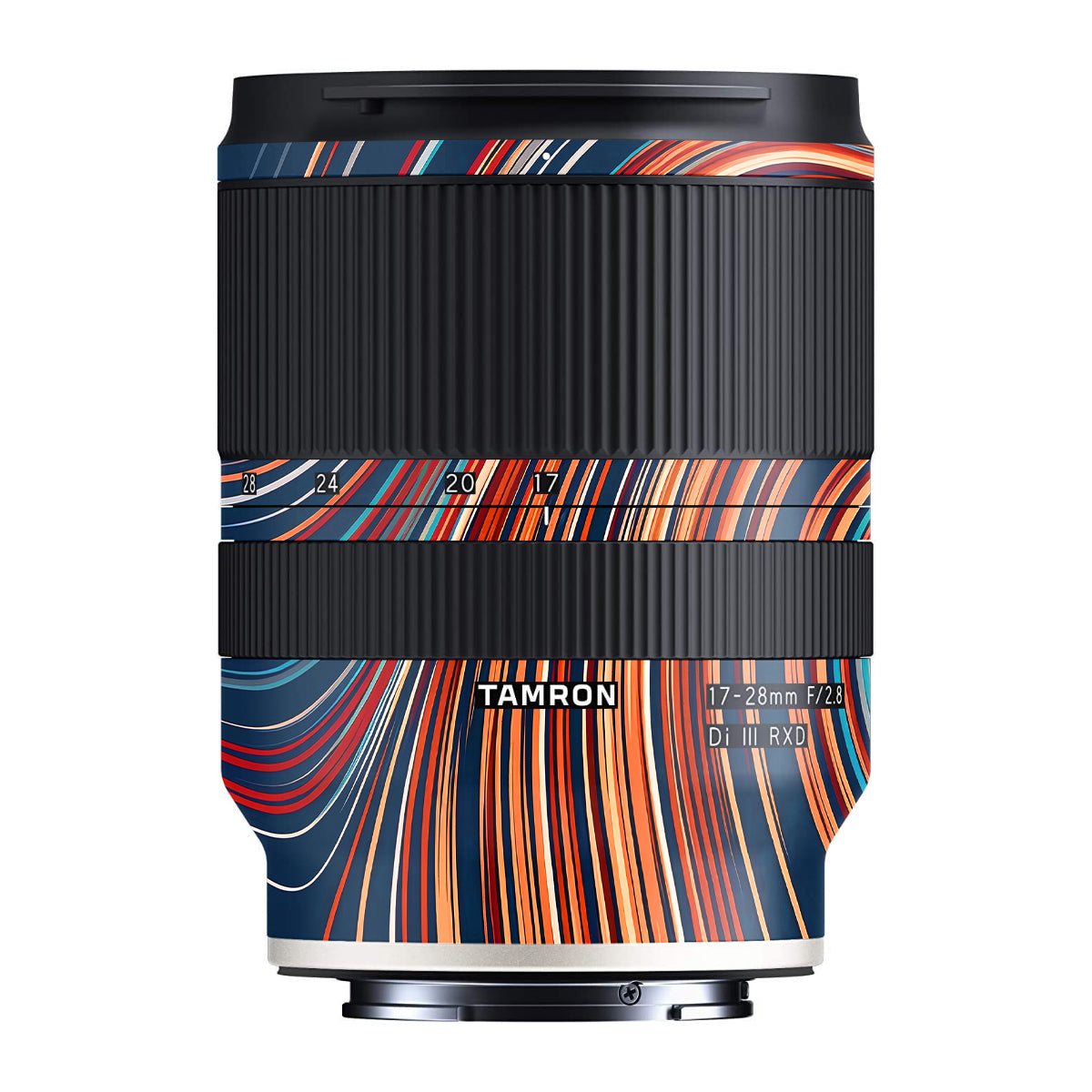 Retro Abstract Striped Swirl Tamron 17-28mm F/2.8 Camera Lens Skin