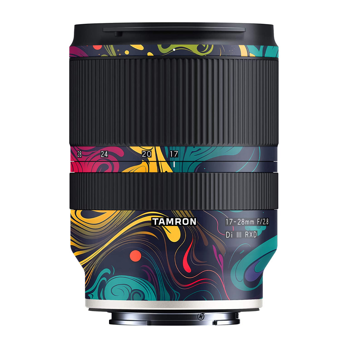 Psychedelic Color Swirl Tamron 17-28mm F/2.8 Camera Lens Skin