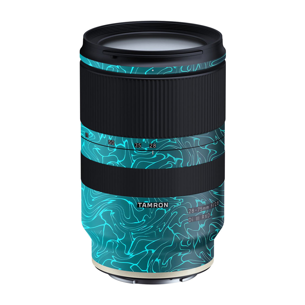 Cyan Blue to Black Gradient Tamron Lens 28-75mm F/2.8 Gen 1 Camera Lens Skin