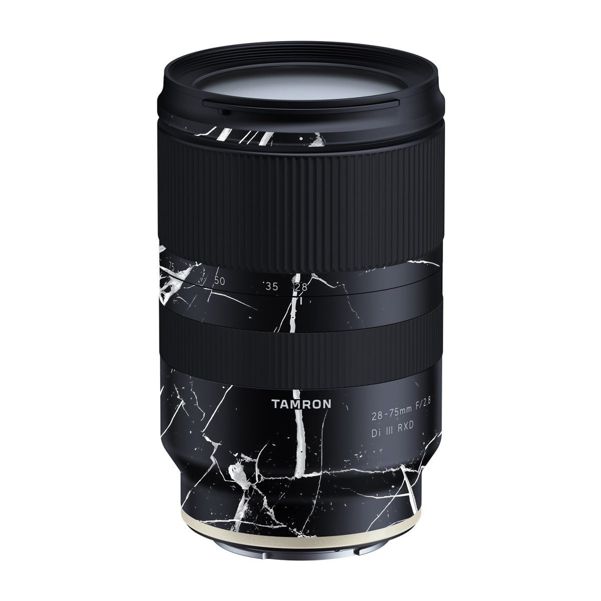 White Veins on Black Tamron Lens 28-75mm F/2.8 Gen 1 Camera Lens Skin