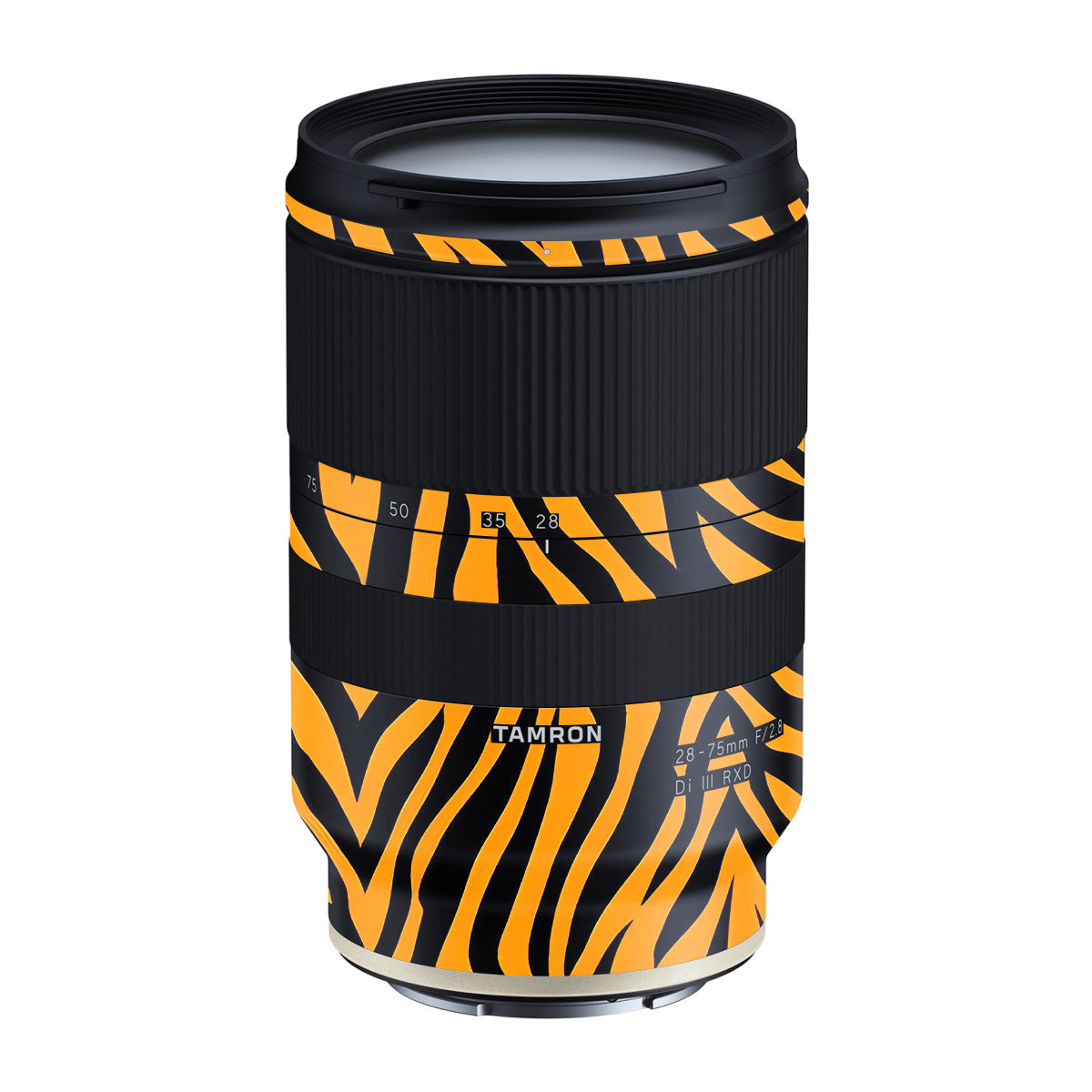 Zebra Gold Pattern Tamron Lens 28-75mm F/2.8 Gen 1 Camera Lens Skin