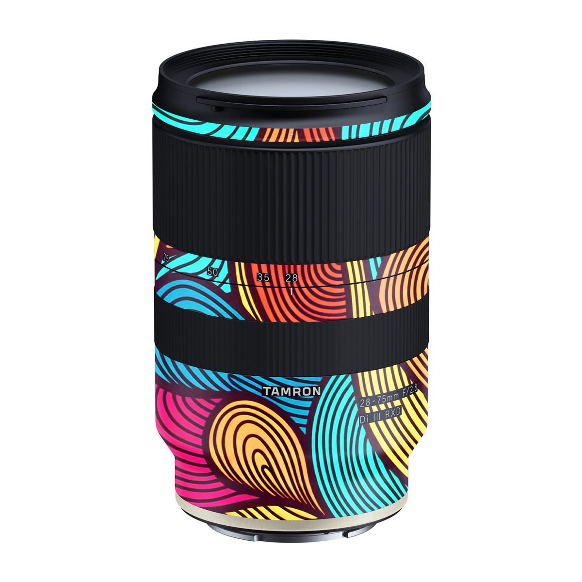 Retro Colorful Doodle Art Pattern Tamron Lens 28-75mm F/2.8 Gen 1 Camera Lens Skin