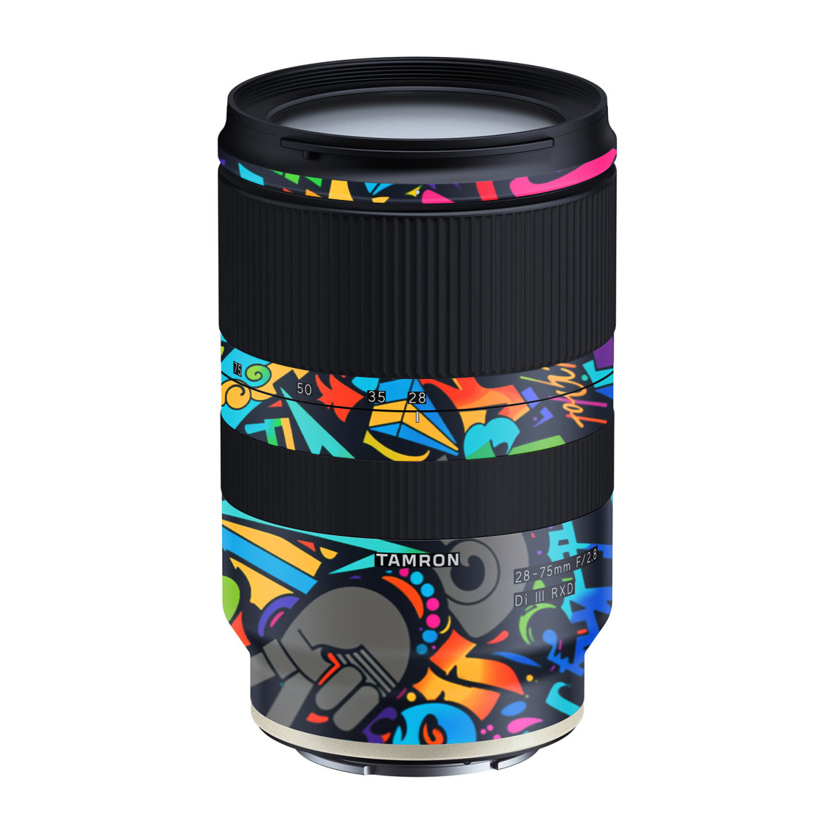 Colorful Urban Street Art Lettering Tamron Lens 28-75mm F/2.8 Gen 1 Camera Lens Skin